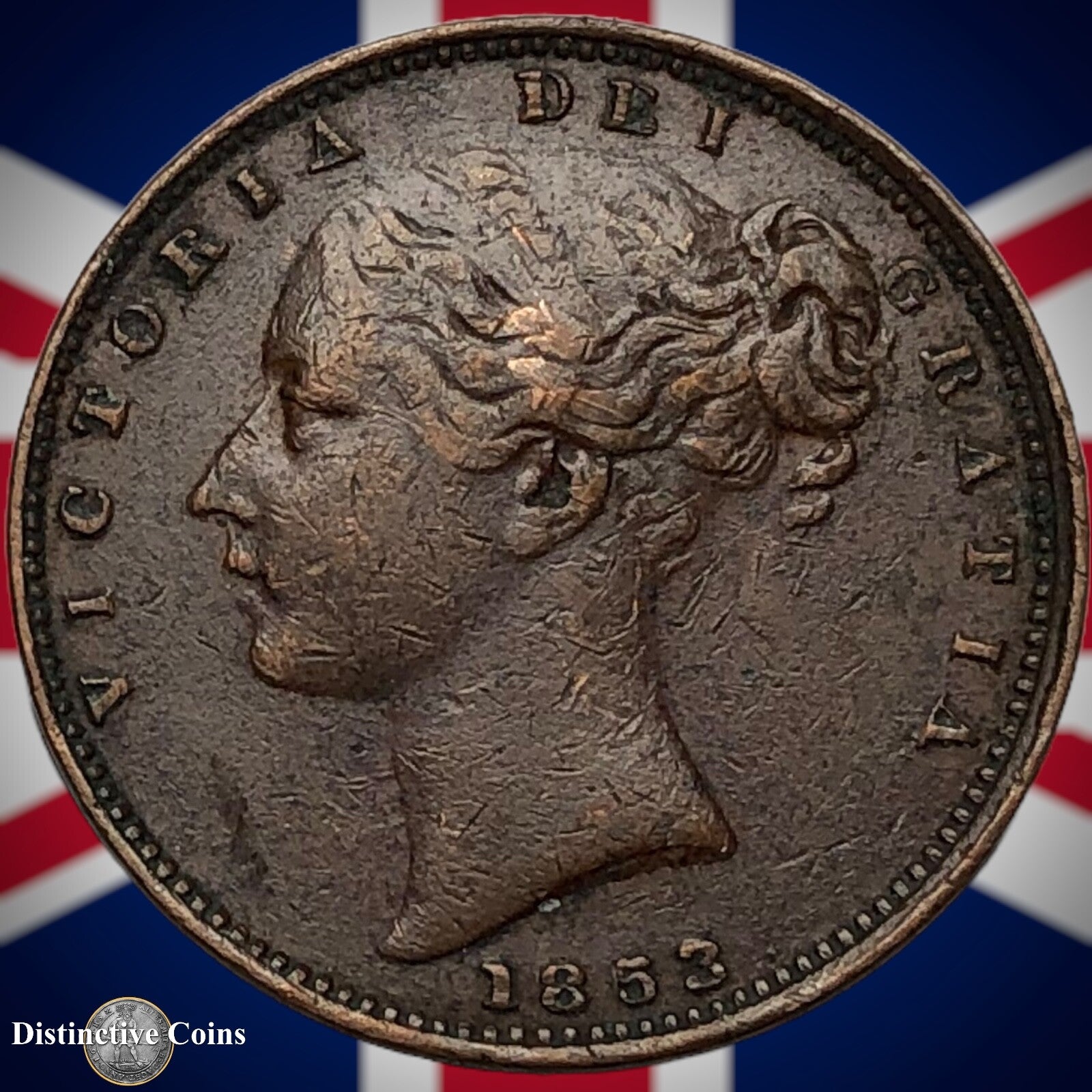 Great Britain 1853 Farthing 1/4d GB3452