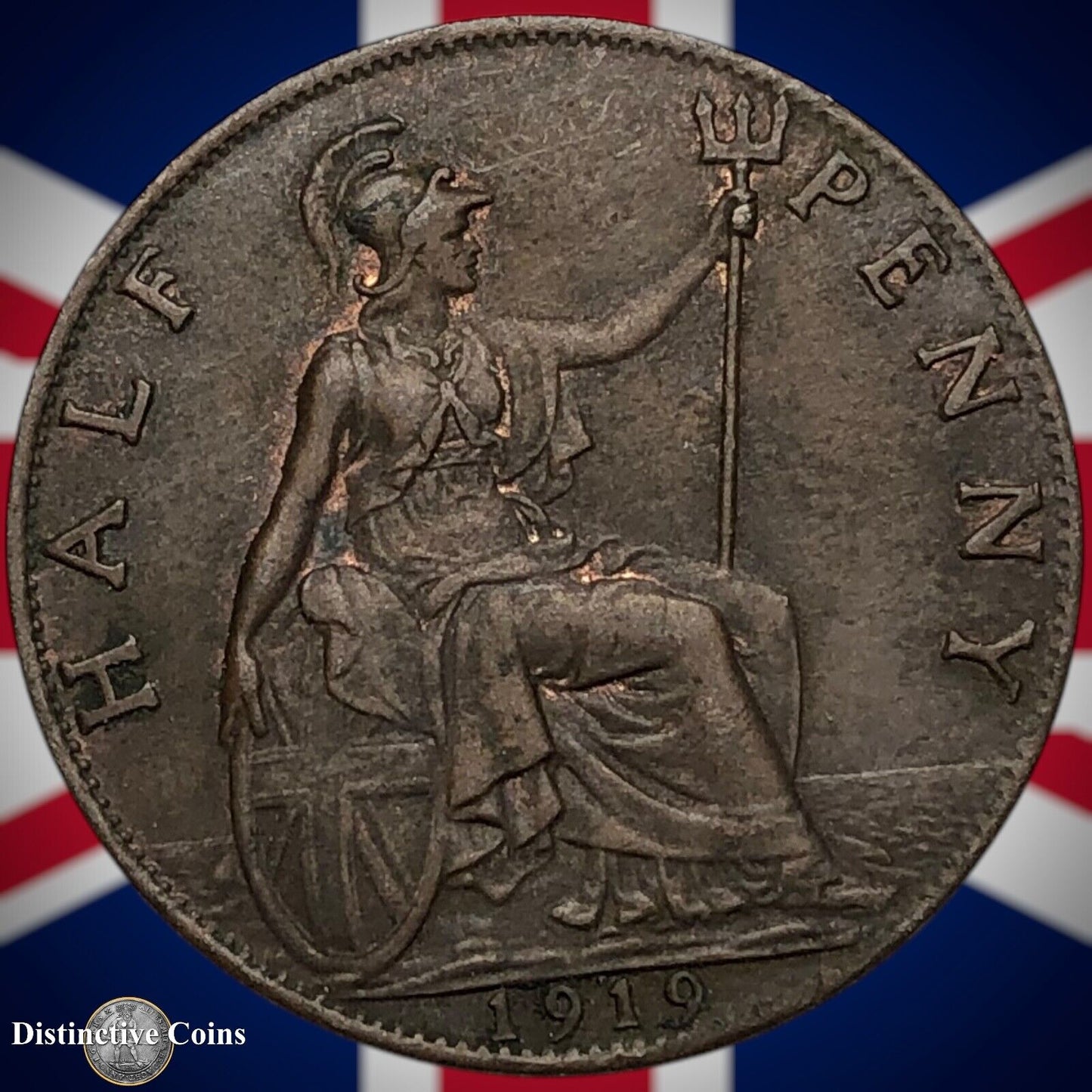 Great Britain 1919 Half Penny 1/2d GB5861