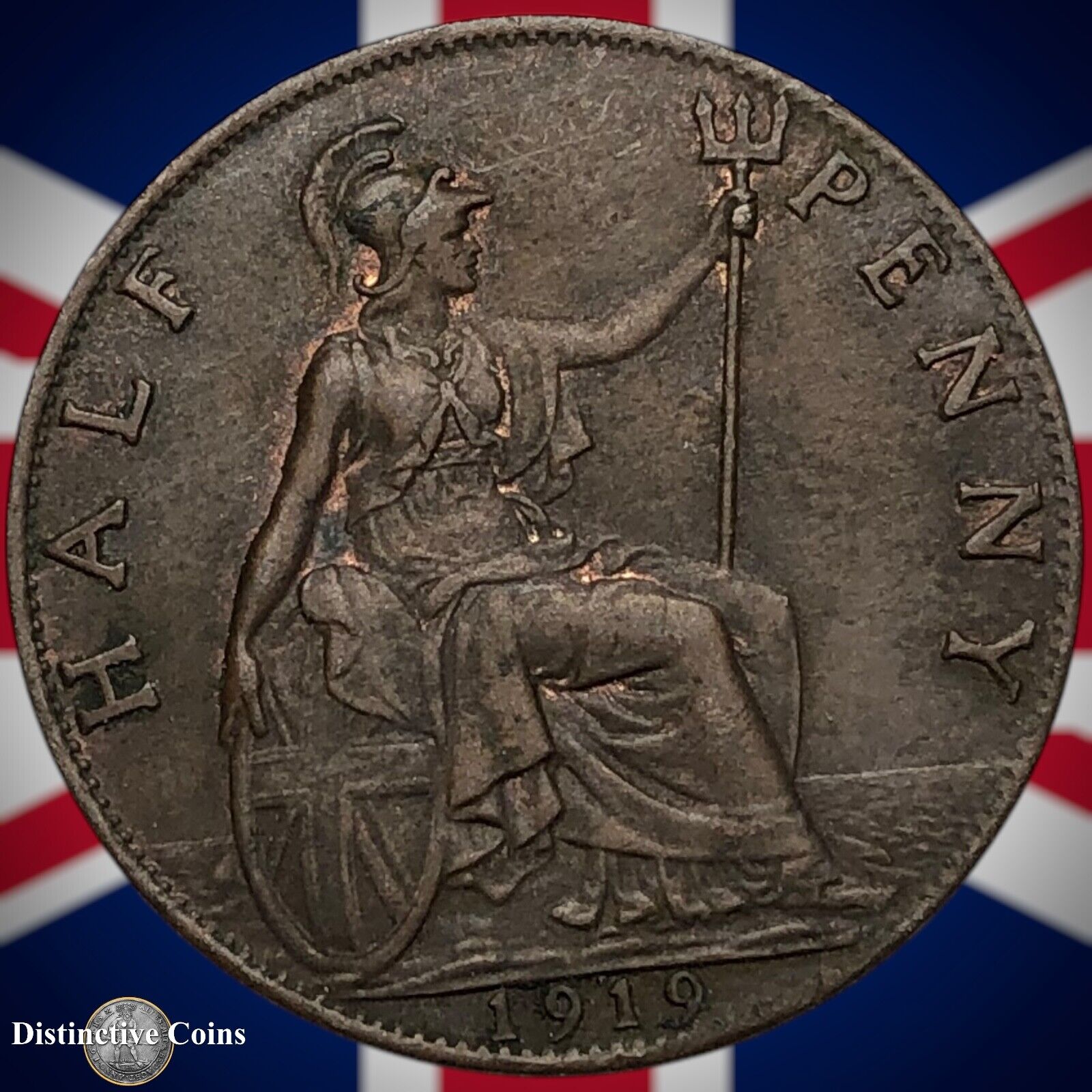 Great Britain 1919 Half Penny 1/2d GB5861