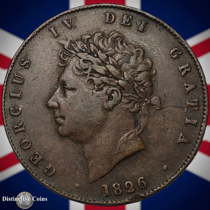 Great Britain 1826 Half Penny 1/2d GB5197