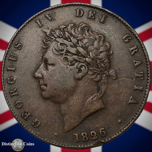 Great Britain 1826 Half Penny 1/2d GB5197