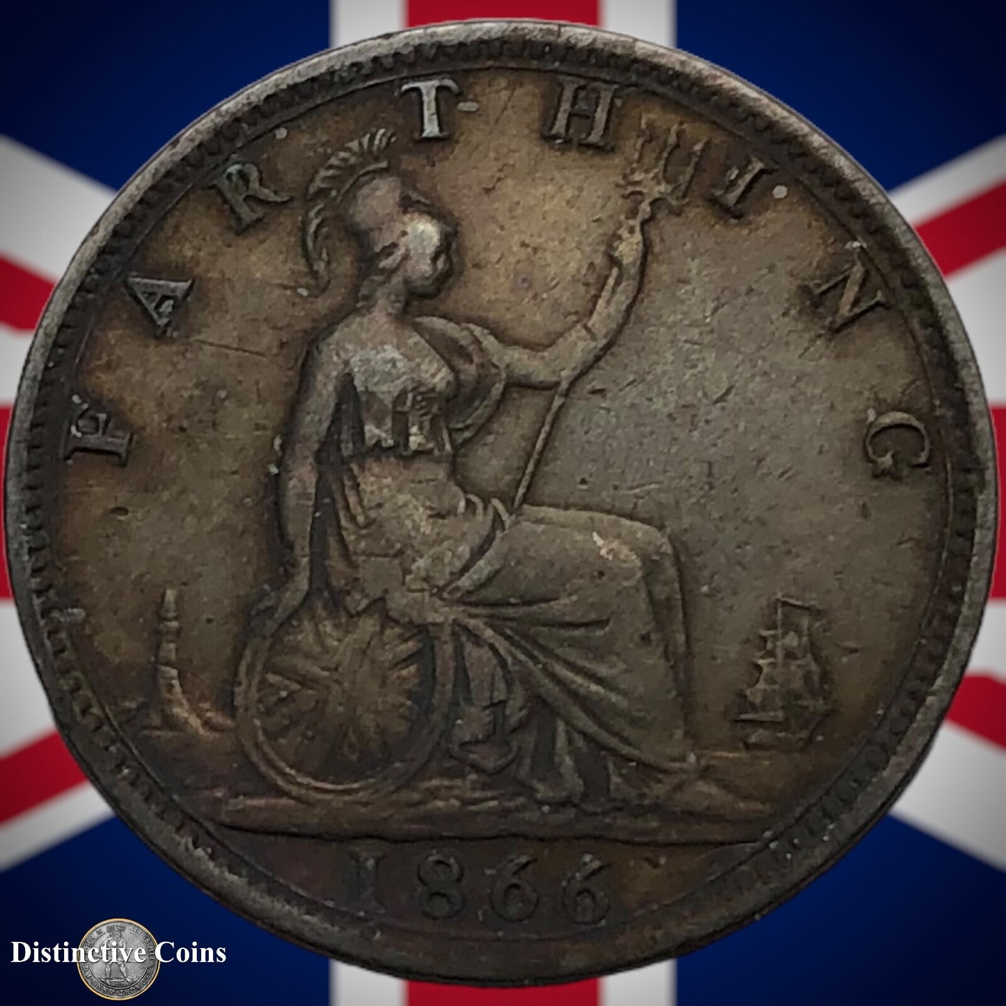 Great Britain 1866 Farthing 1/4d GB3554