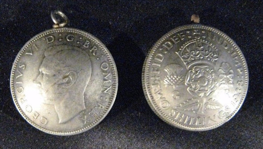 Great Britain World War II "Trench Jewelry" ? From Florins