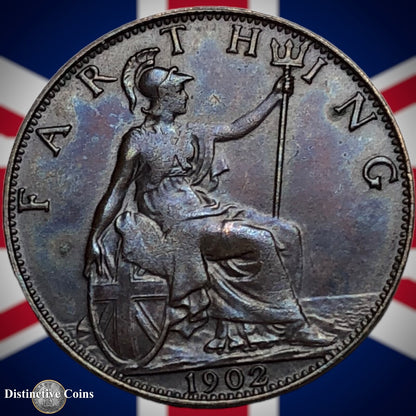 Great Britain 1902 Farthing 1/4d GB4518