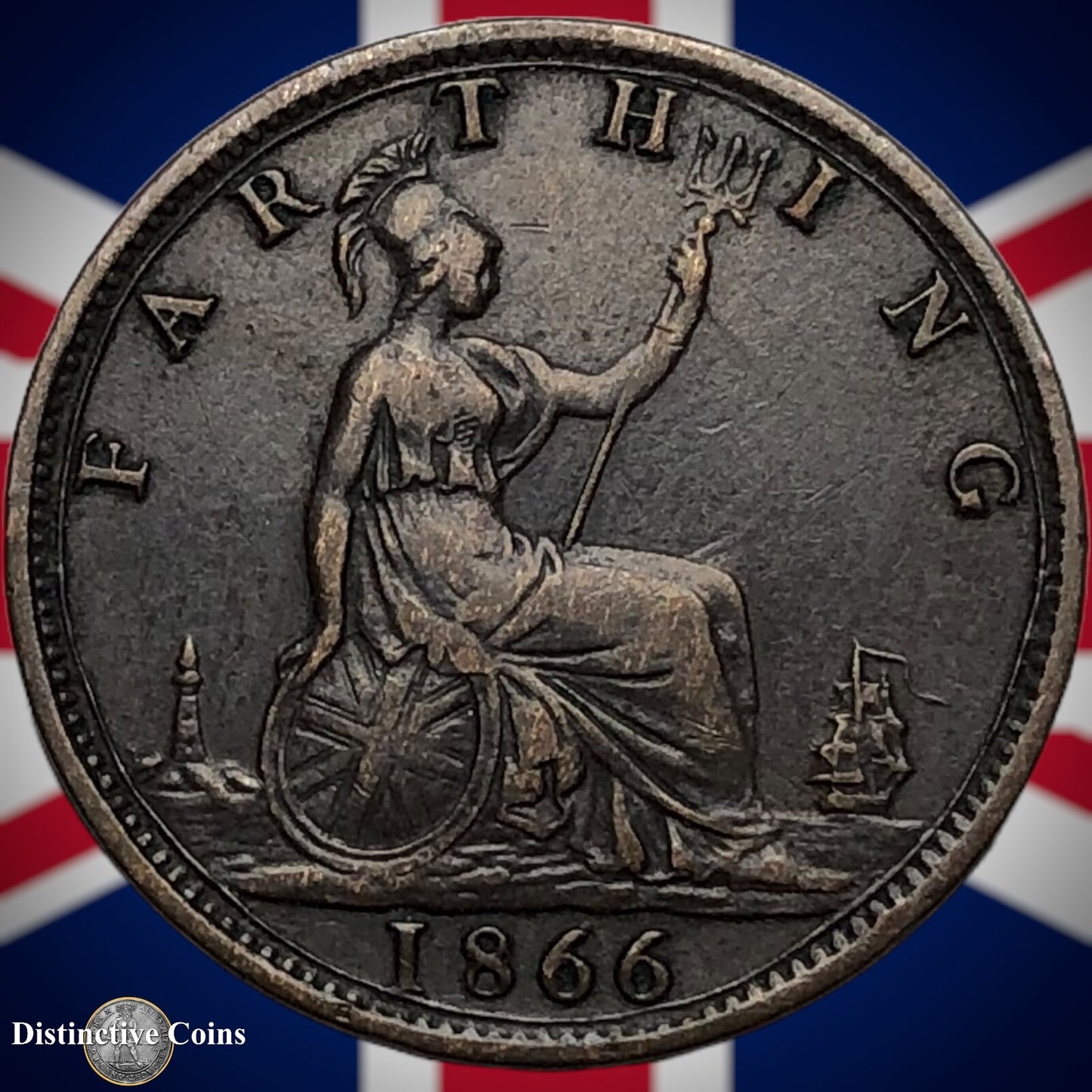 Great Britain 1866 Farthing 1/4d GB3576