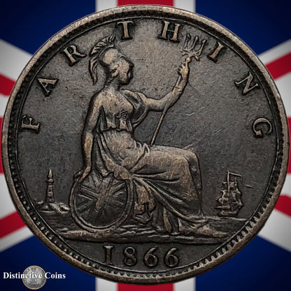 Great Britain 1866 Farthing 1/4d GB3576