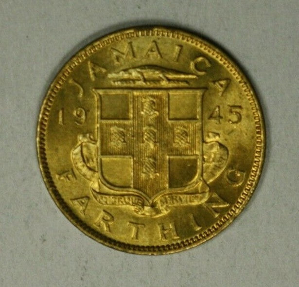 Jamaica Farthing 1945  Nice BU    A1955