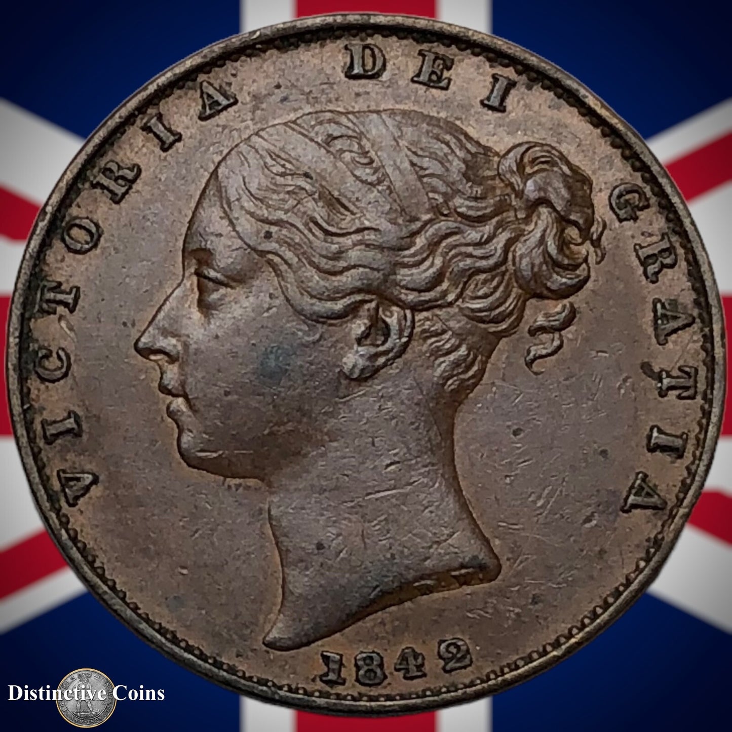 Great Britain 1842 Farthing 1/4d GB3412