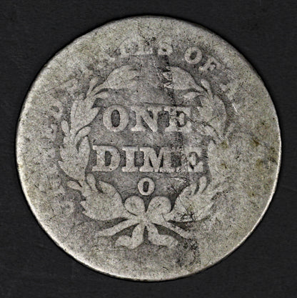 US 1838 O Seated Liberty Die No Stars  A3216