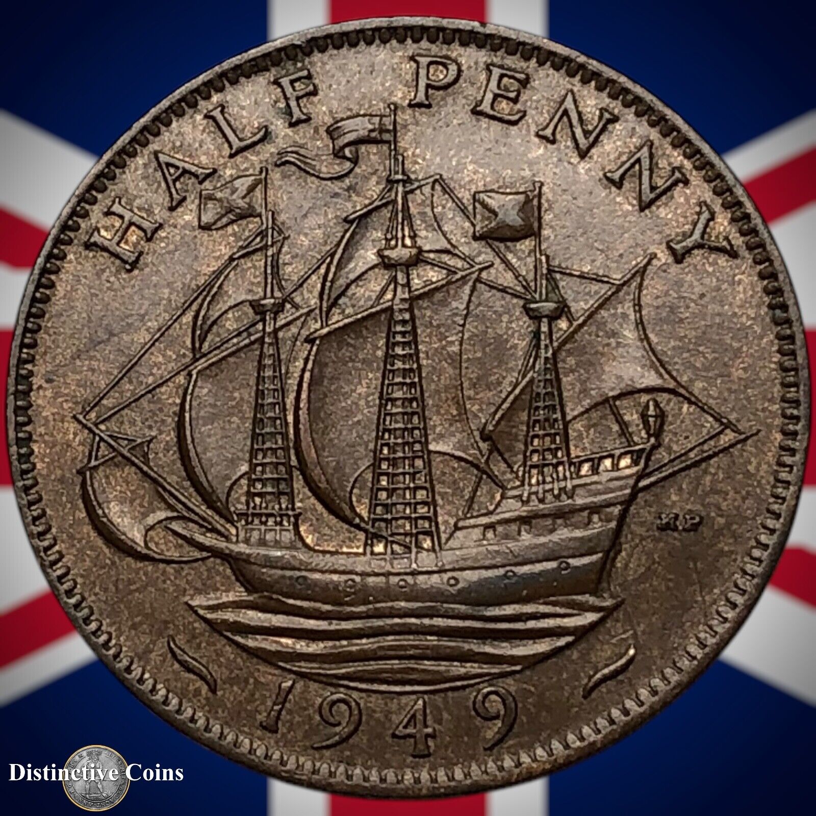 Great Britain 1949 Half Penny 1/2d GB6059