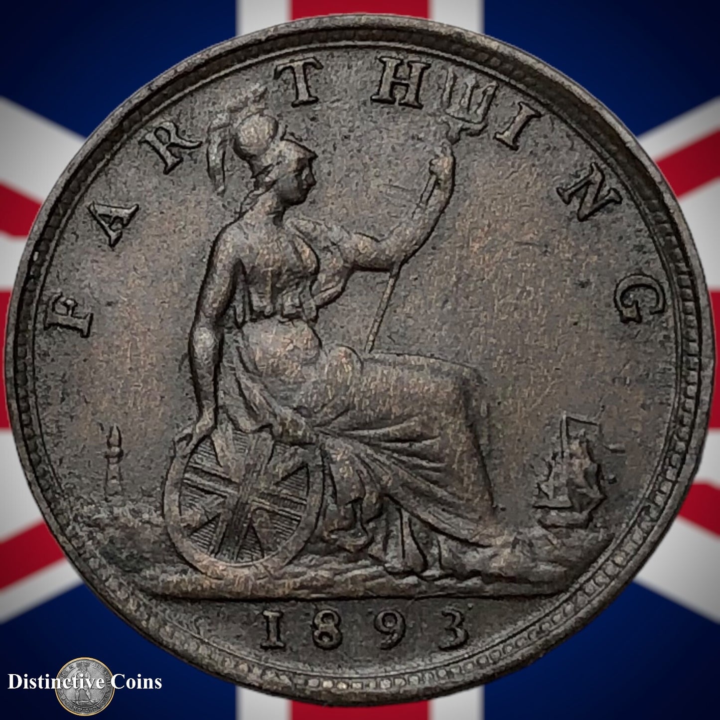 Great Britain 1893 Farthing 1/4d GB4330
