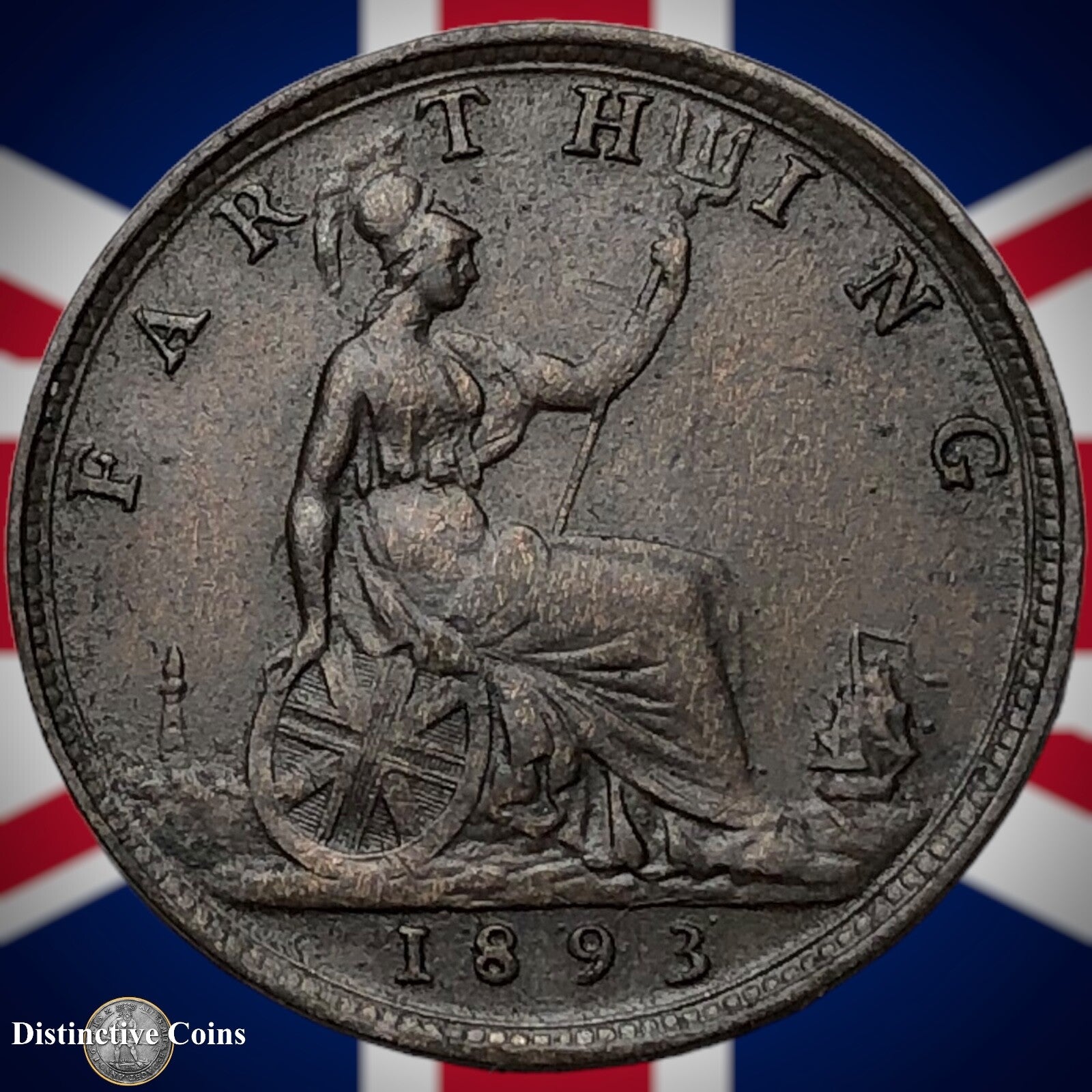 Great Britain 1893 Farthing 1/4d GB4330