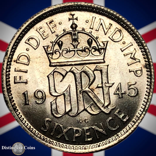 Great Britain 1945 Six Pence GB1769