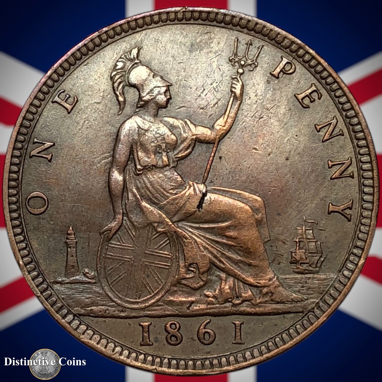 Great Britain 1861 Penny 1d GB6173