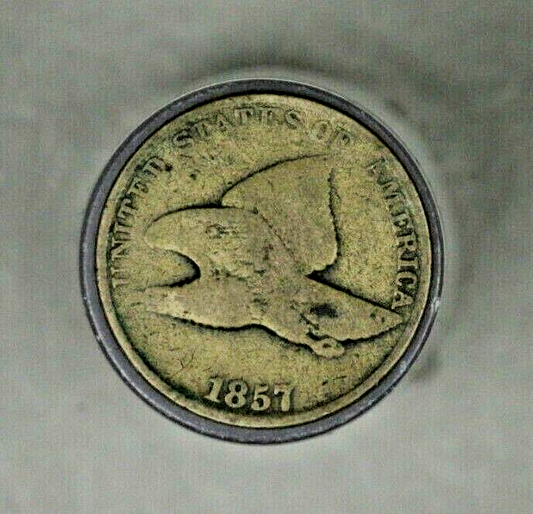 US Flying Eagle Penny 1857  A2528