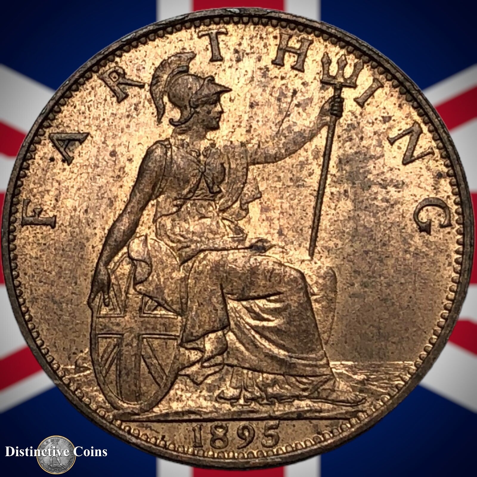 Great Britain 1895 Farthing 1/4d GB4408