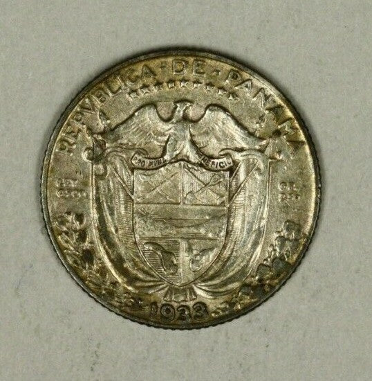 Panama Silver 1/10 Balboa 1933   XF   A1143
