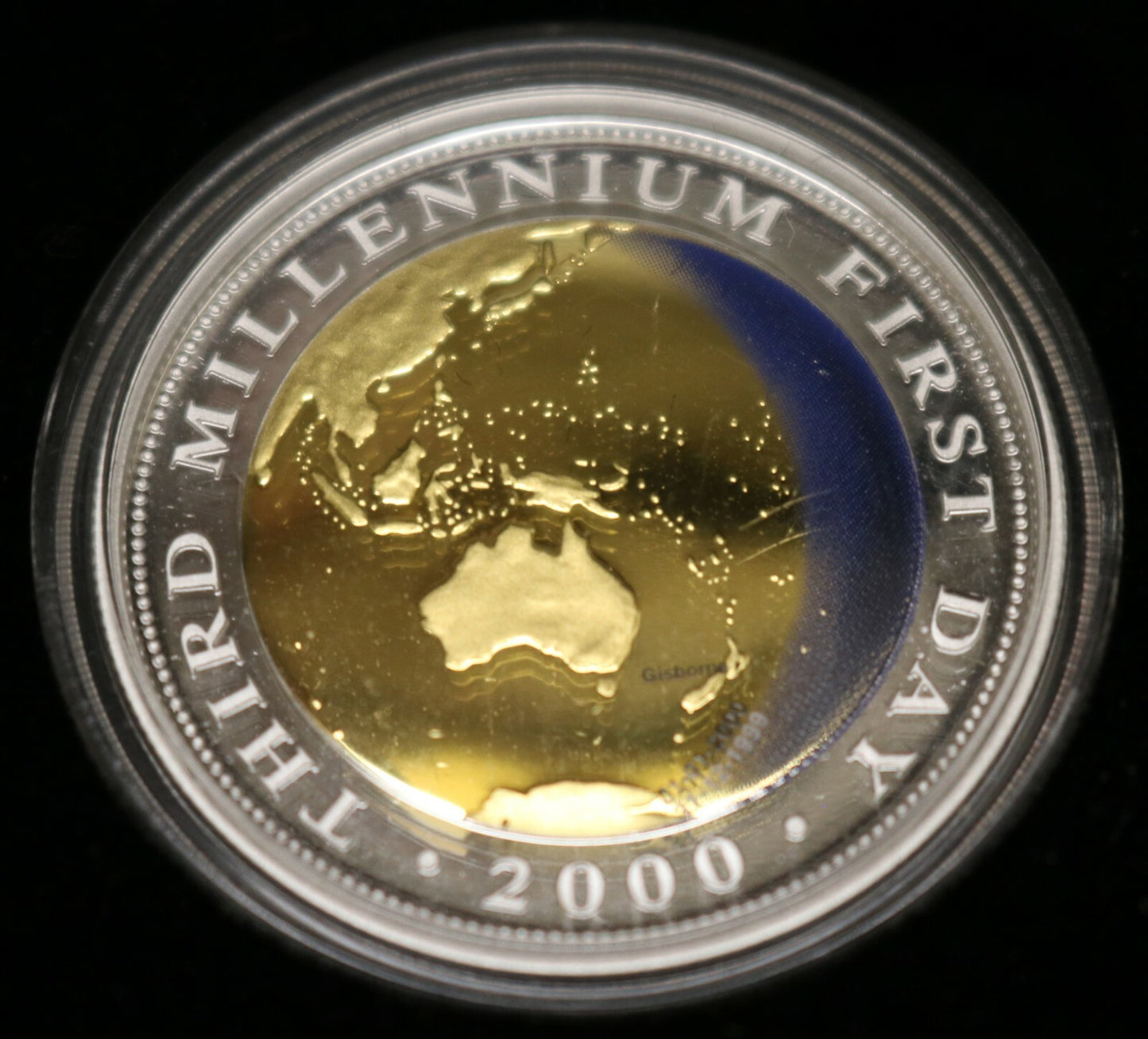 Australia 2000 Millennium Bi-Metal Gold/Silver $20 Proof   B406