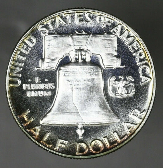 US 1953 Half Dollar Proof Great Peripheral Toning  A3032