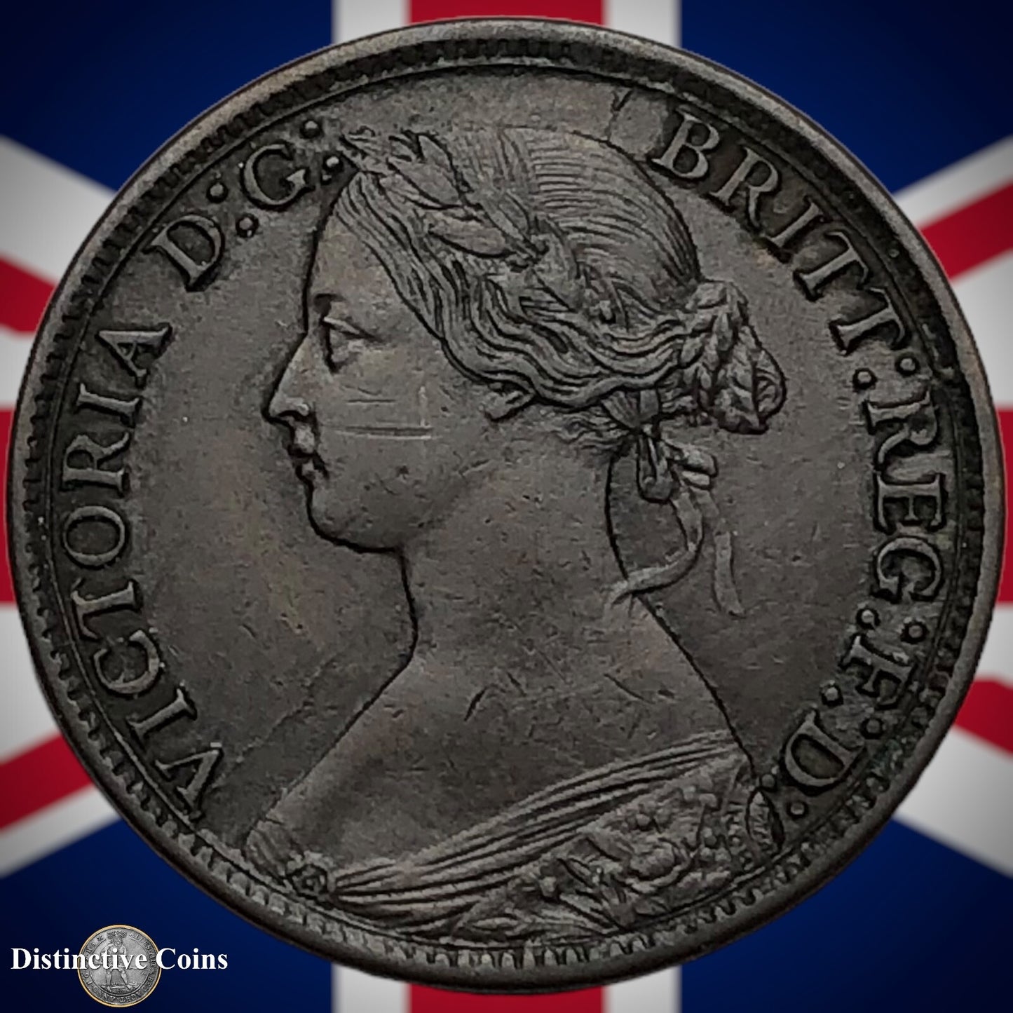 Great Britain 1865 Farthing 1/4d GB3528