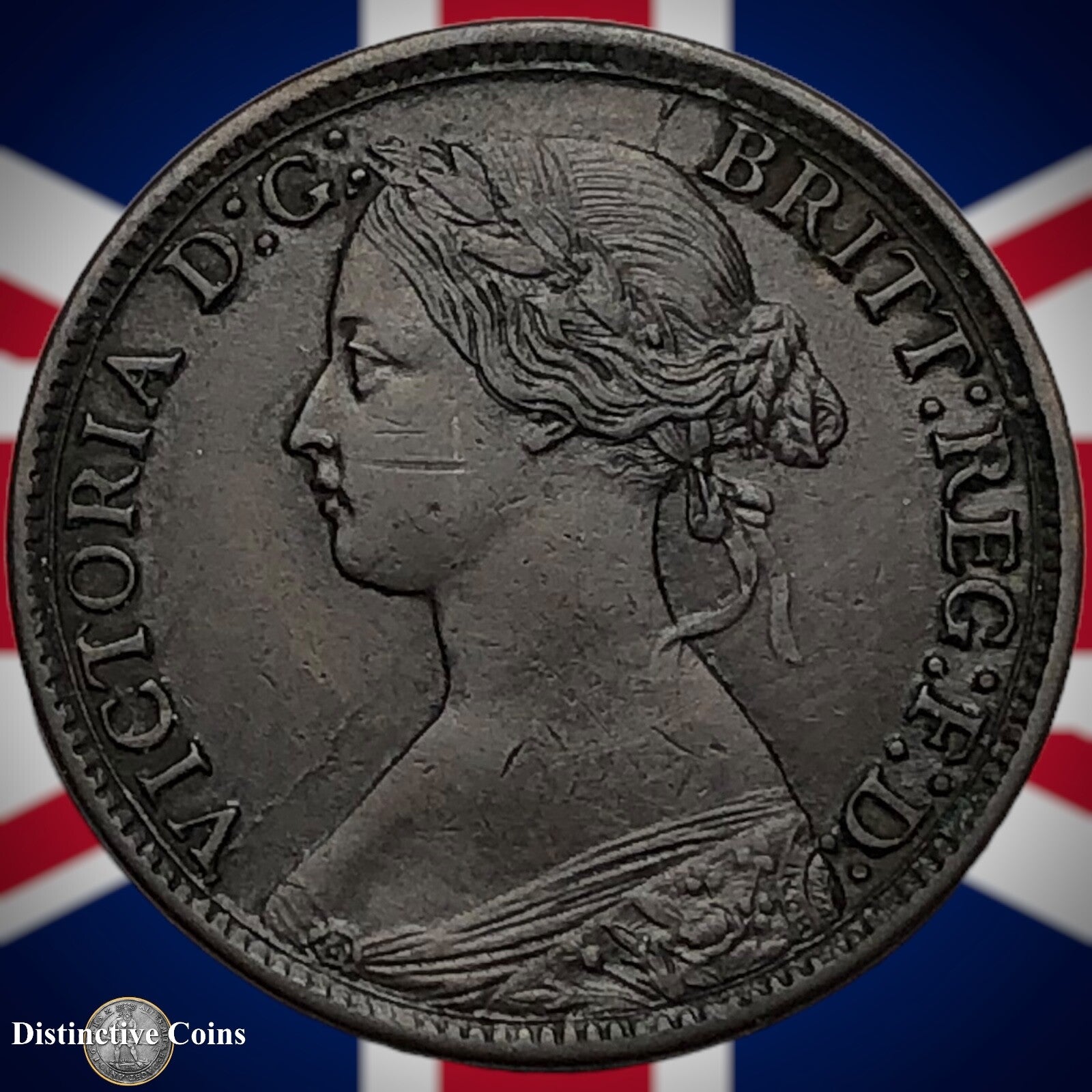 Great Britain 1865 Farthing 1/4d GB3528