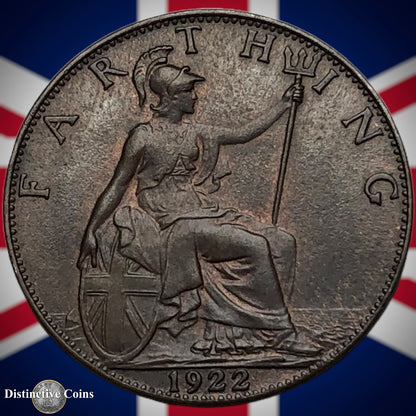 Great Britain 1922 Farthing 1/4d GB4756