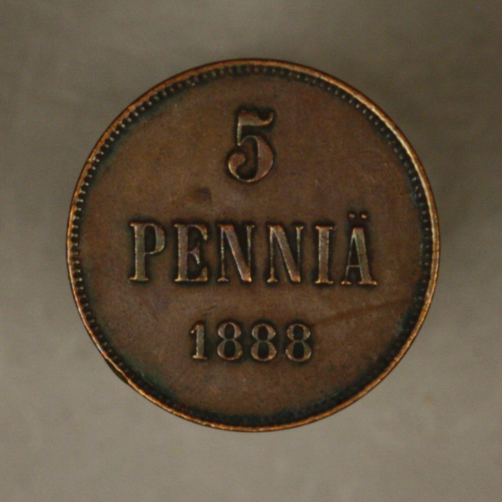 Finland 1888 5 Pennia 