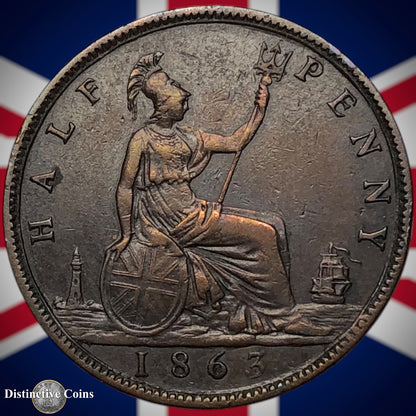 Great Britain 1863 Half Penny 1/2d GB5458