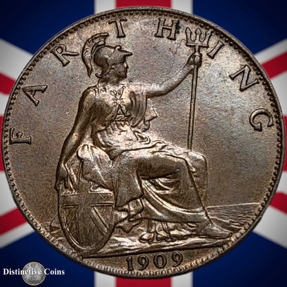 Great Britain 1909 Farthing 1/4d GB4629