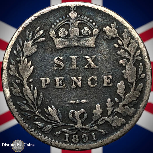 Great Britain 1891 Six Pence GB2747