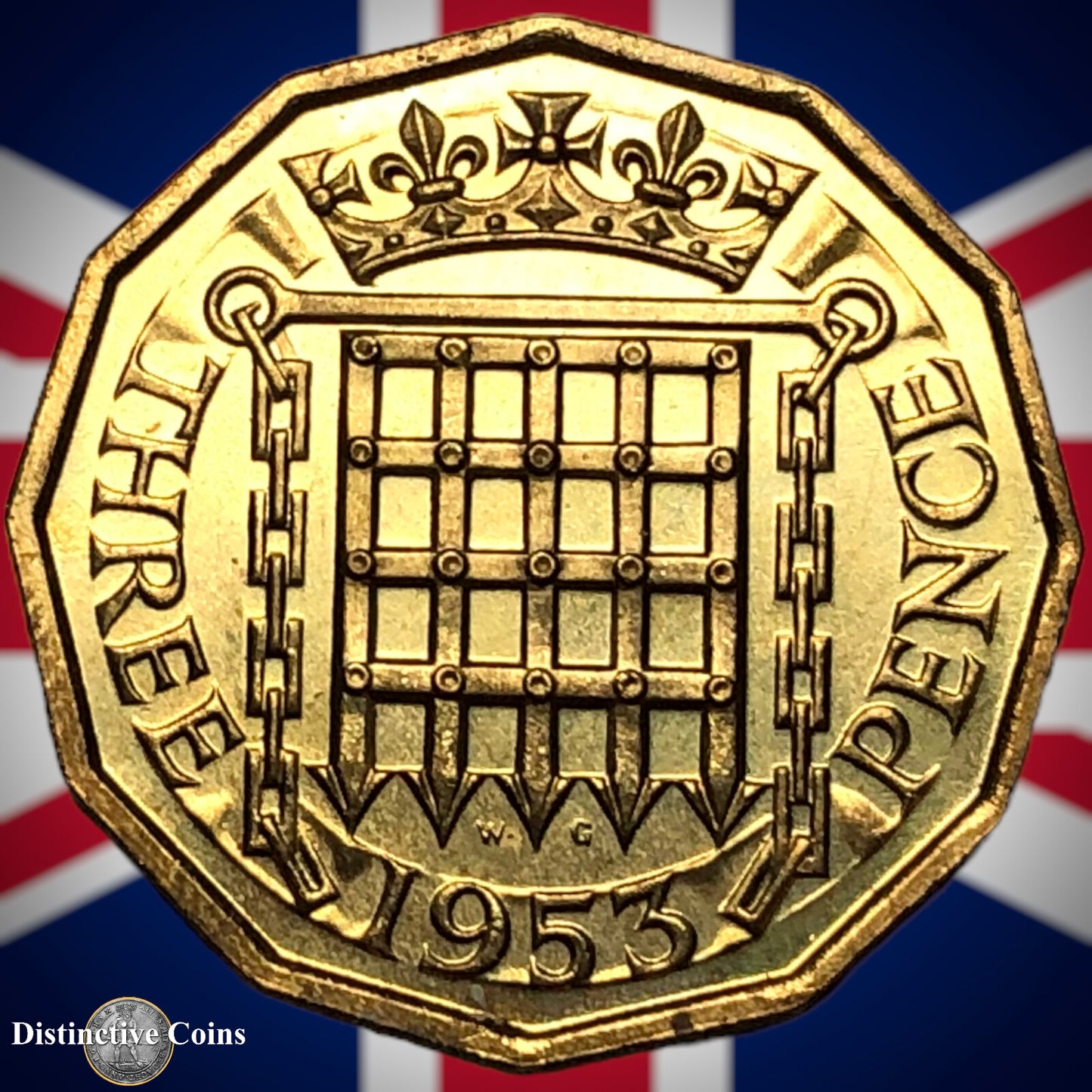 Great Britain 1953 Proof Three Pence GB2523