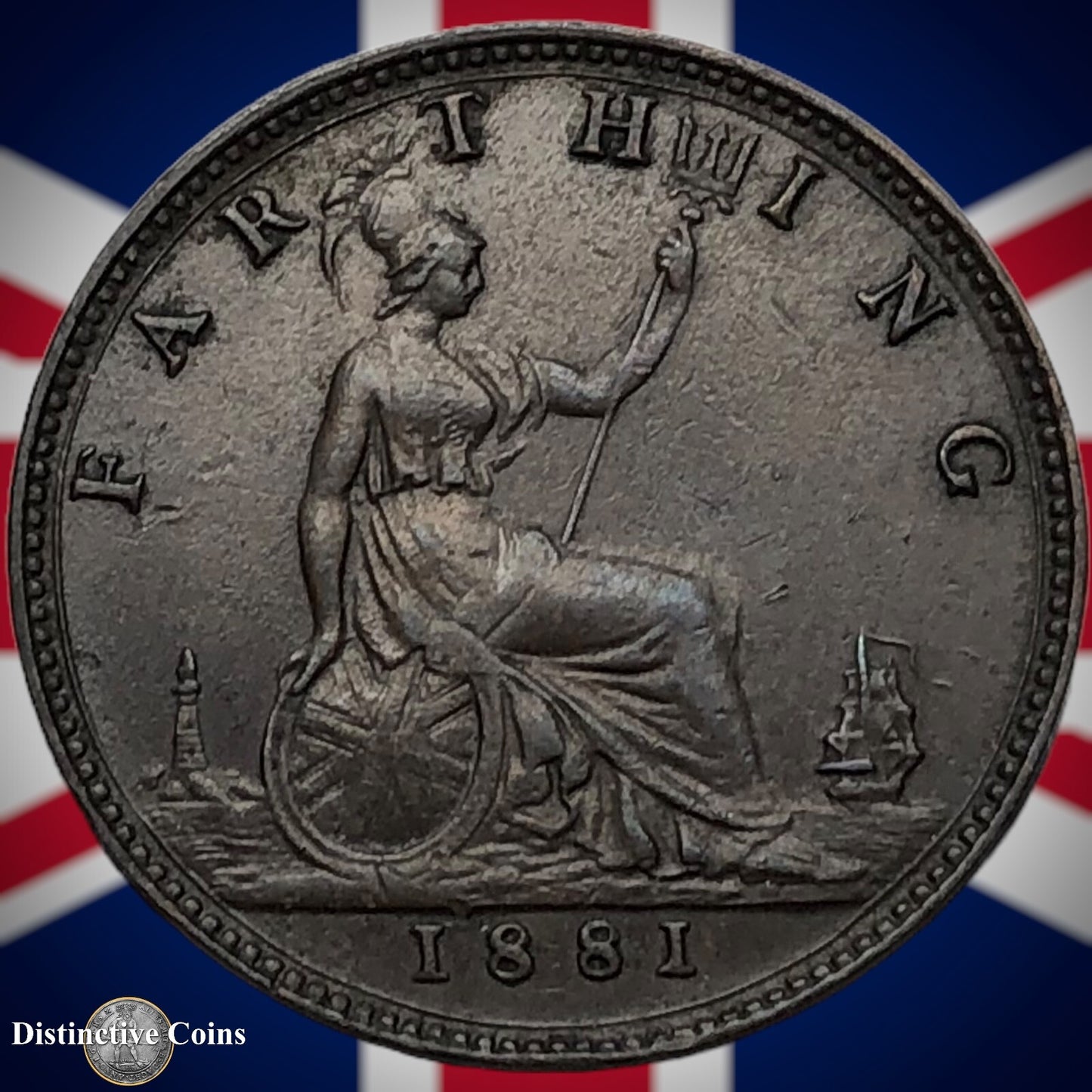 Great Britain 1881 Farthing 1/4d GB3866