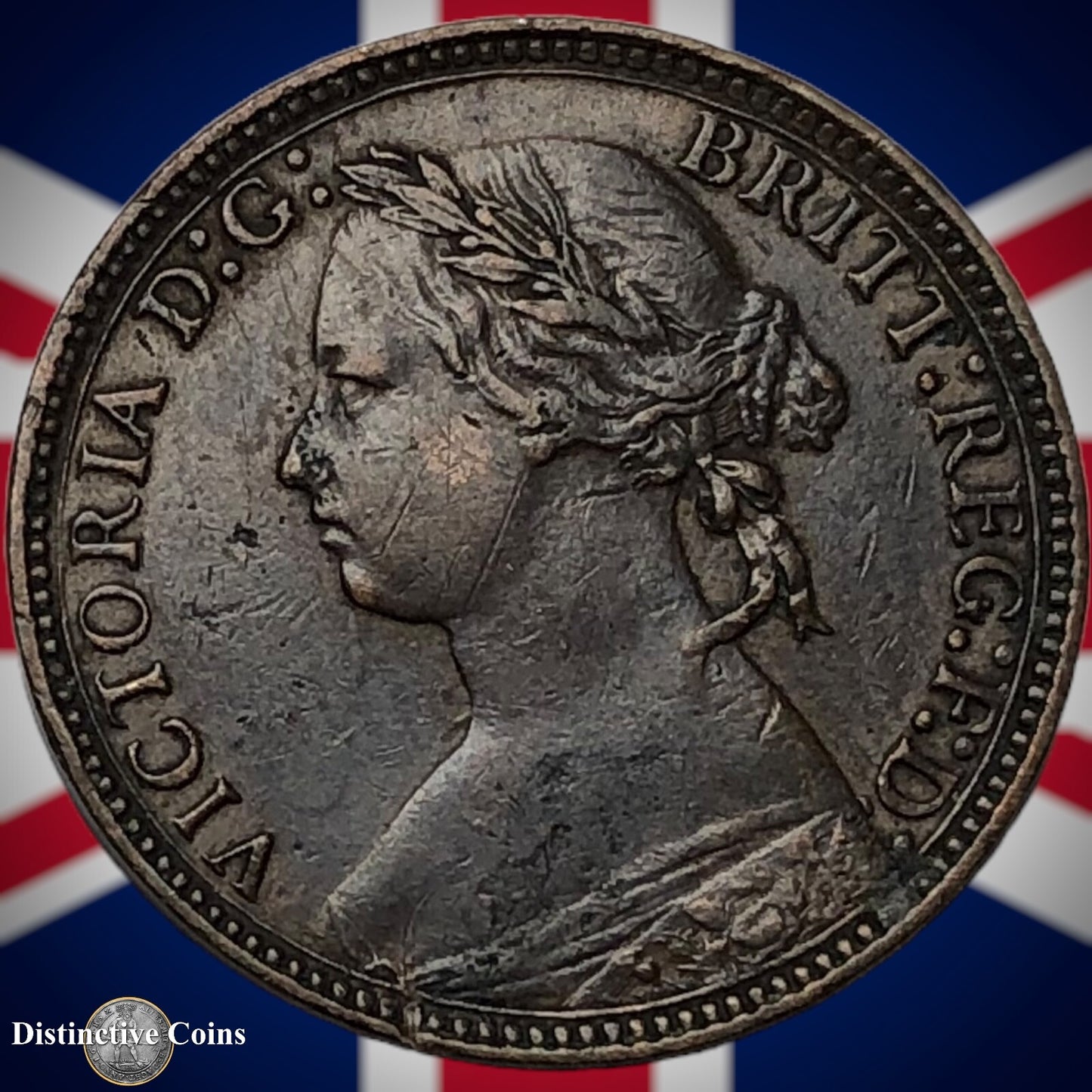 Great Britain 1875 H Farthing 1/4d GB3743