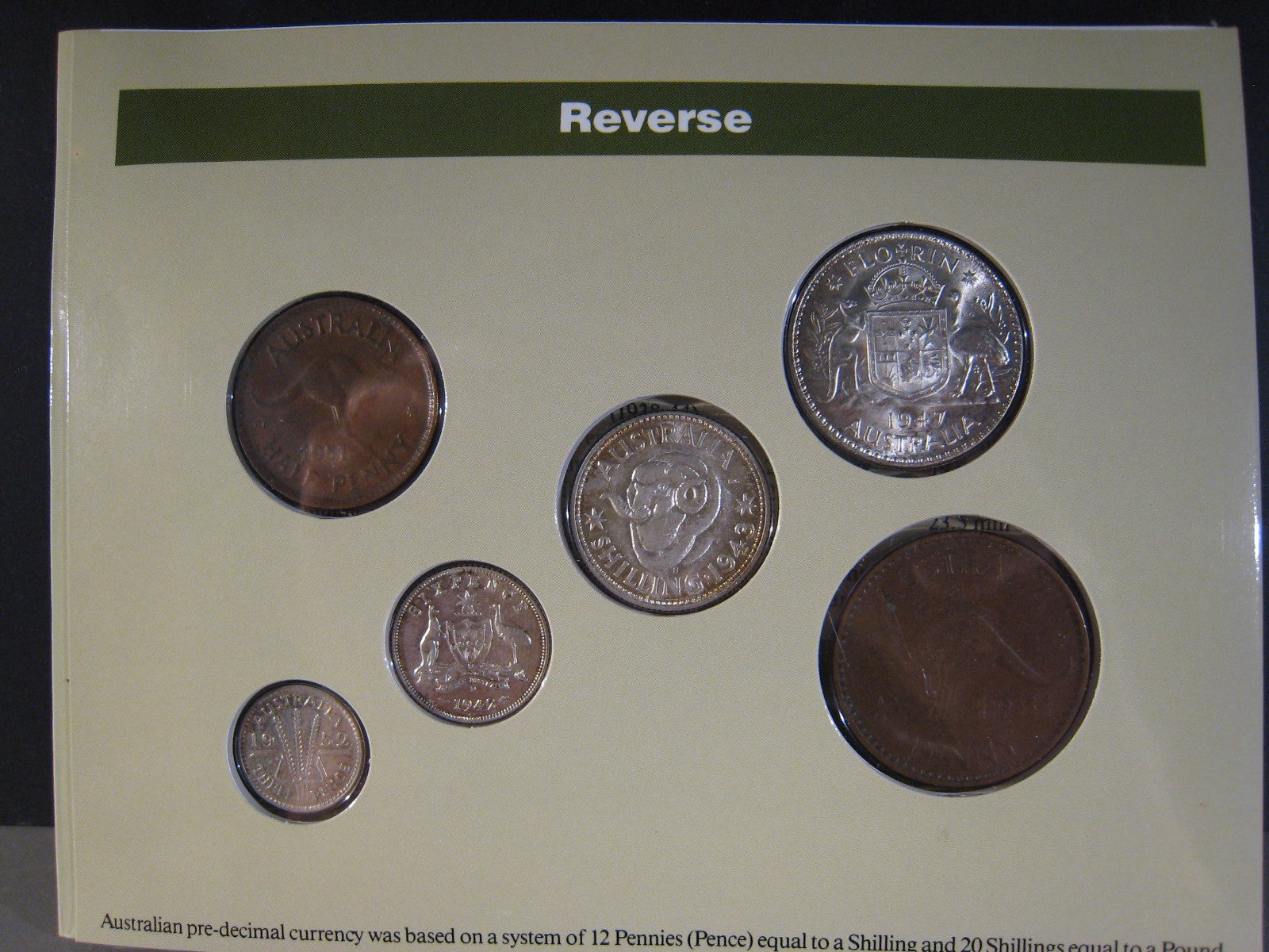 Australian Pre-Decimal Coinage of King George VI 1938-52 