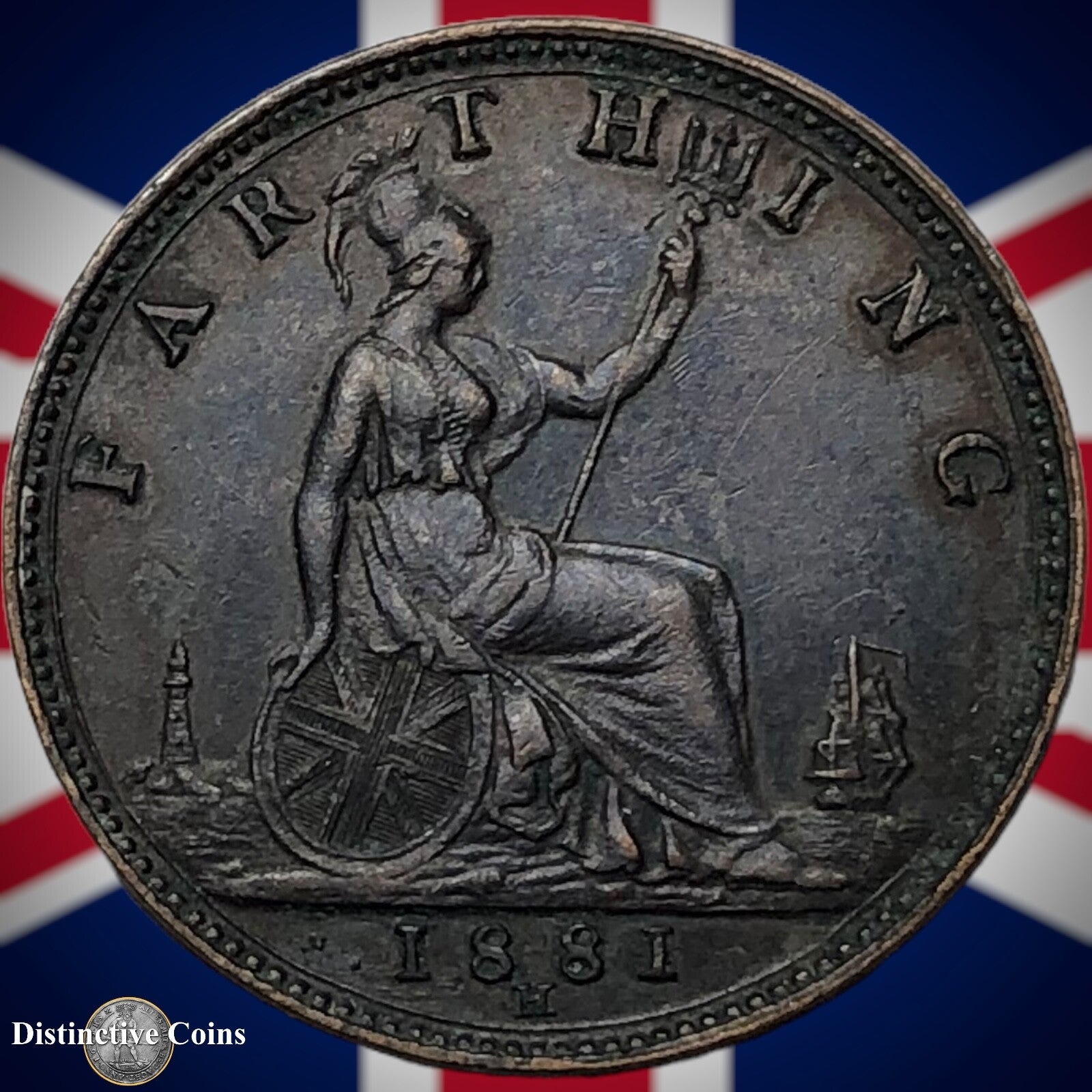 Great Britain 1881 H Farthing 1/4d GB3969