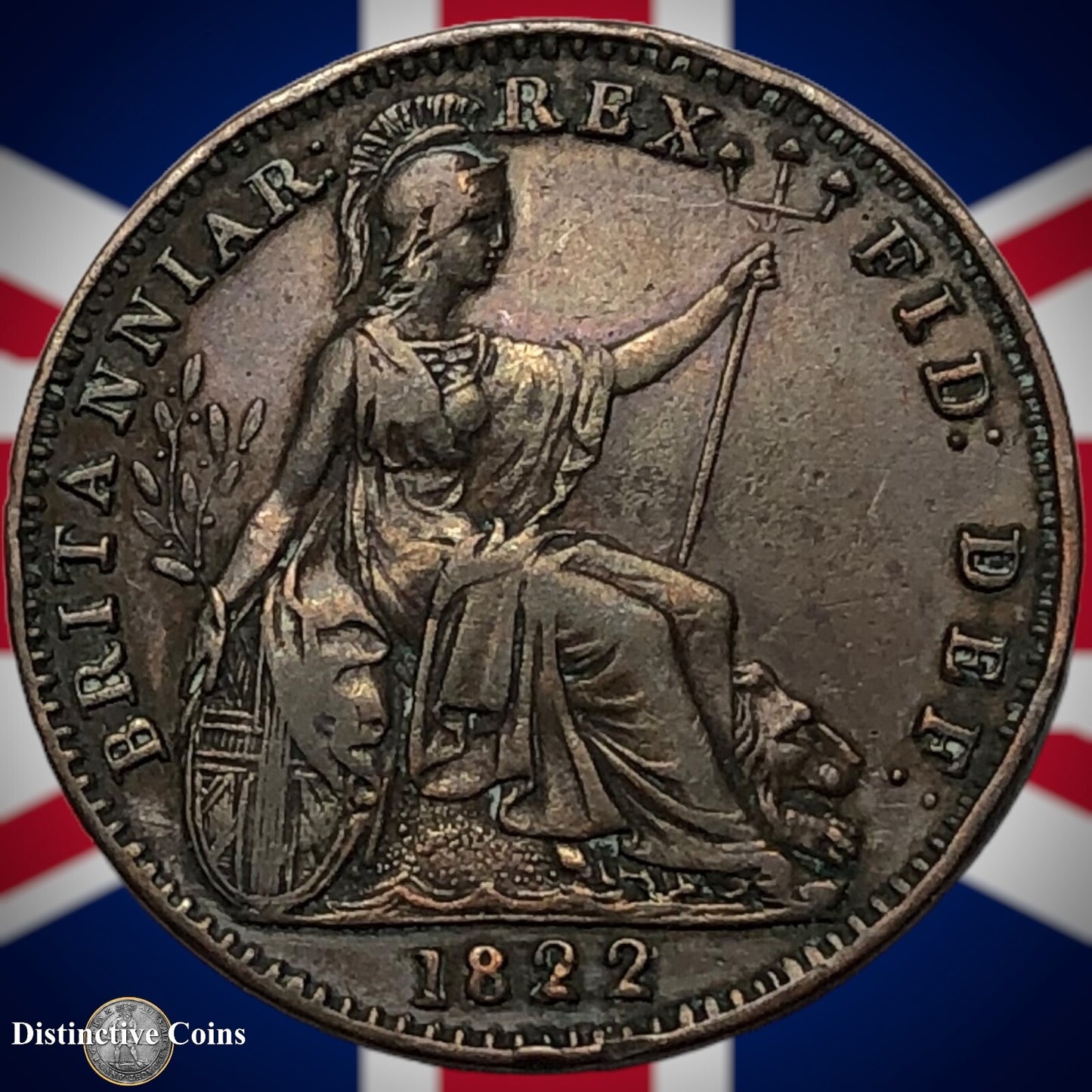 Great Britain 1822 Farthing 1/4d GB3243