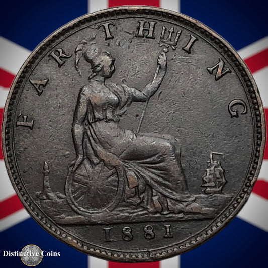 Great Britain 1881 Farthing 1/4d GB3852