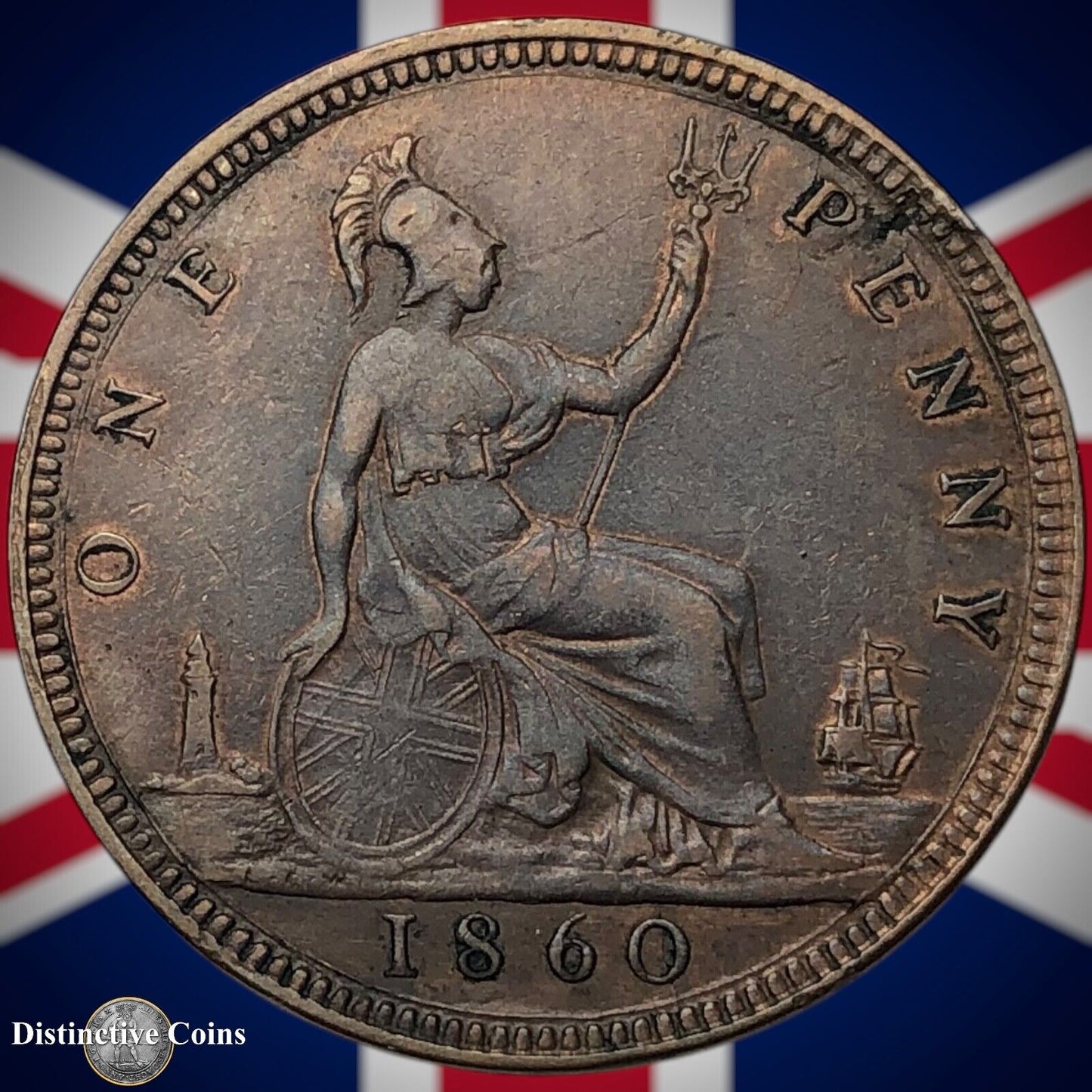 Great Britain 1860 Penny 1d GB6156