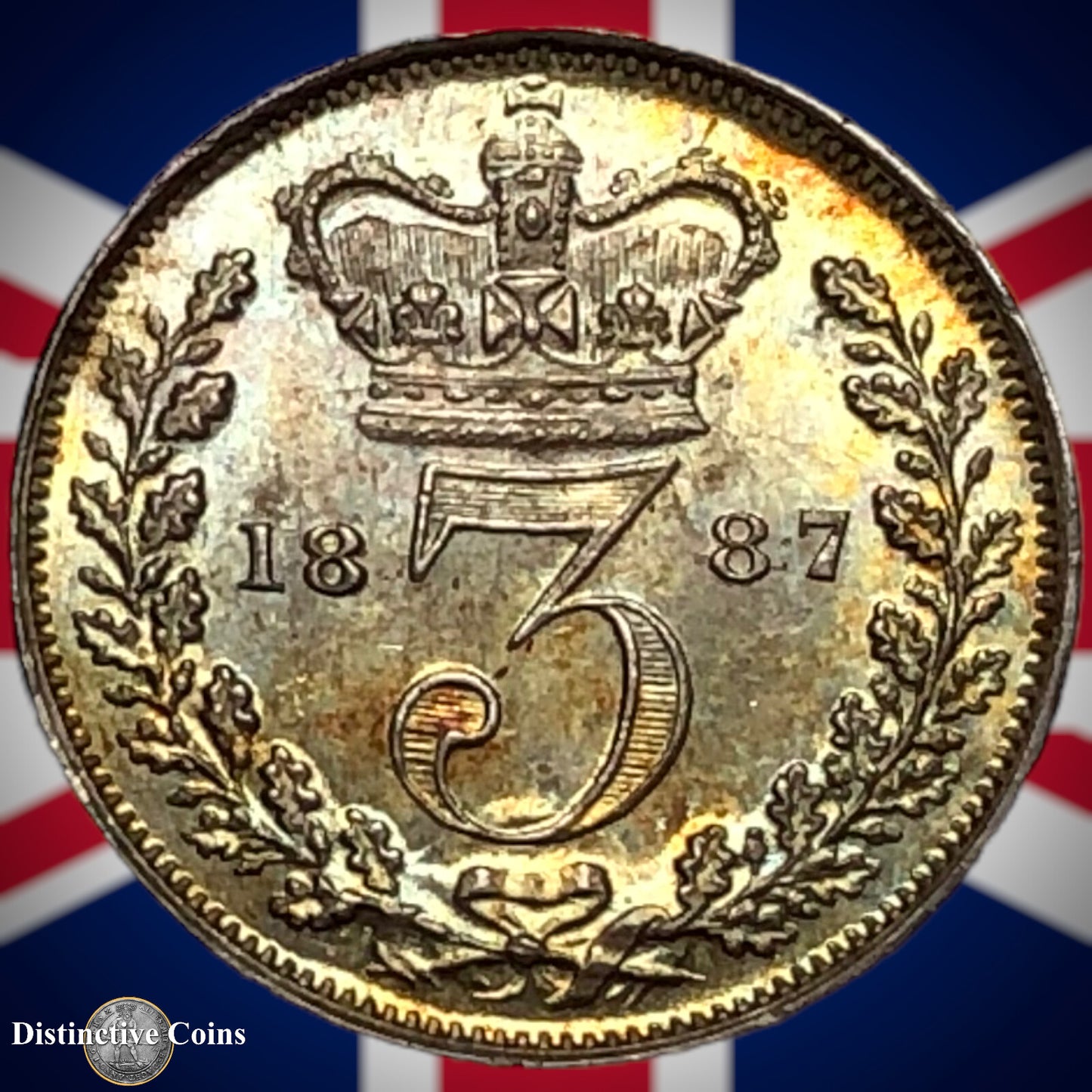 Great Britain 1887 Three Pence GB1971