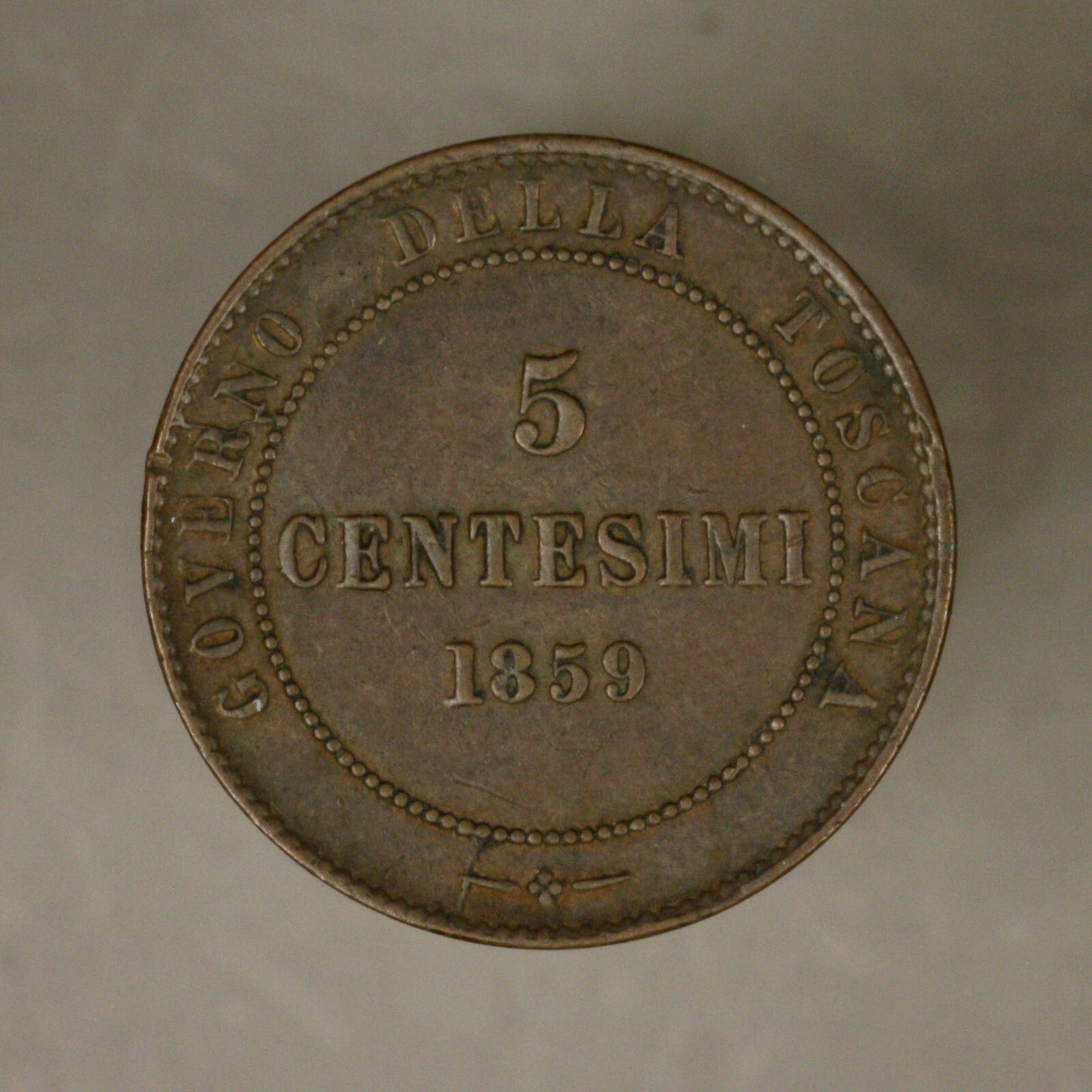 Italy - Tuscany 1859 Centesimi XF Copper