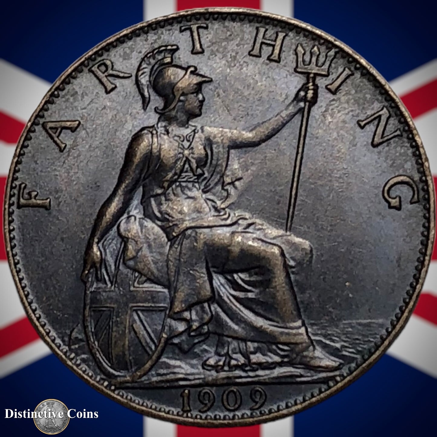 Great Britain 1909 Farthing 1/4d GB4628