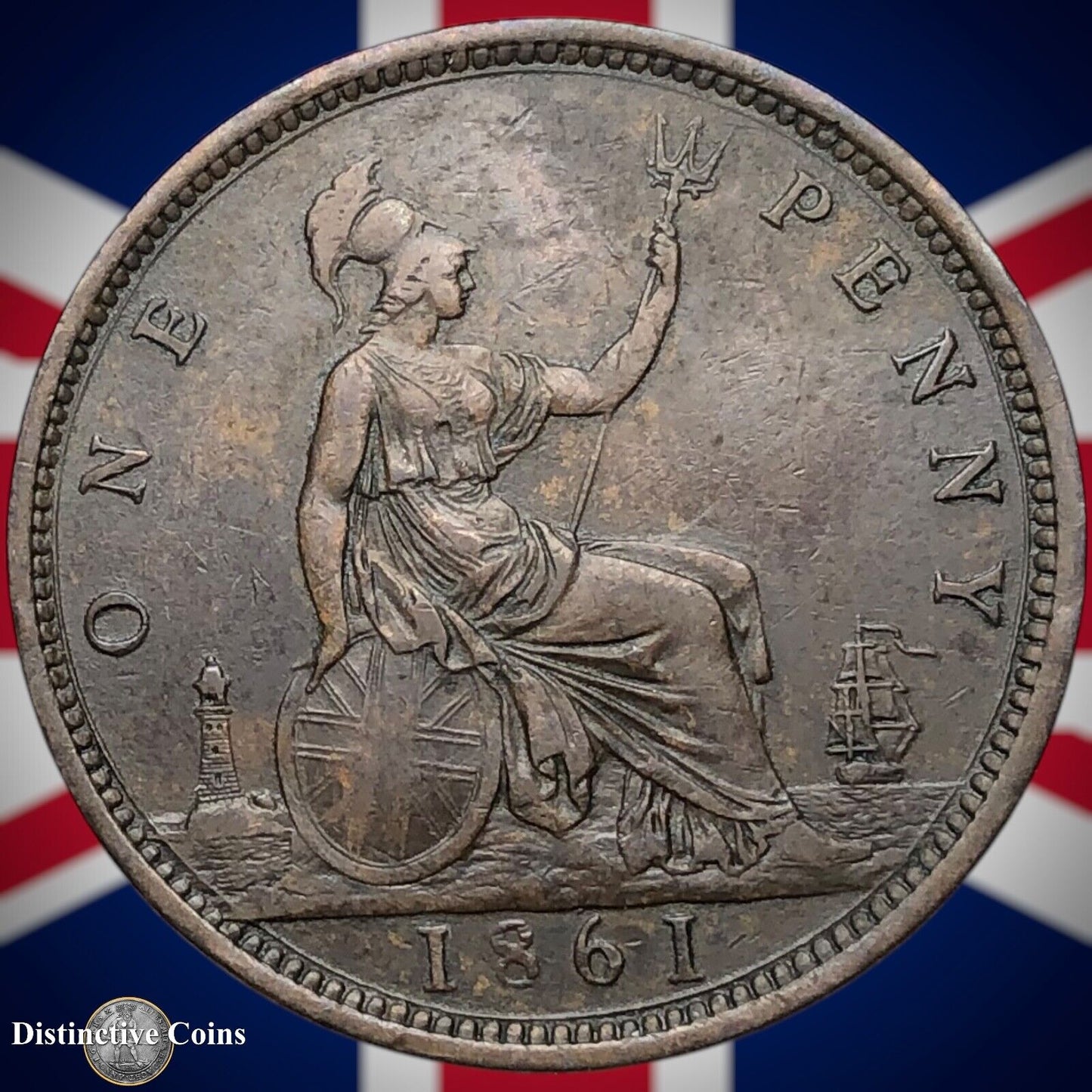 Great Britain 1861 Penny 1d GB6187