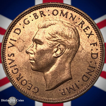 Great Britain 1944 Half Penny 1/2d GB6038