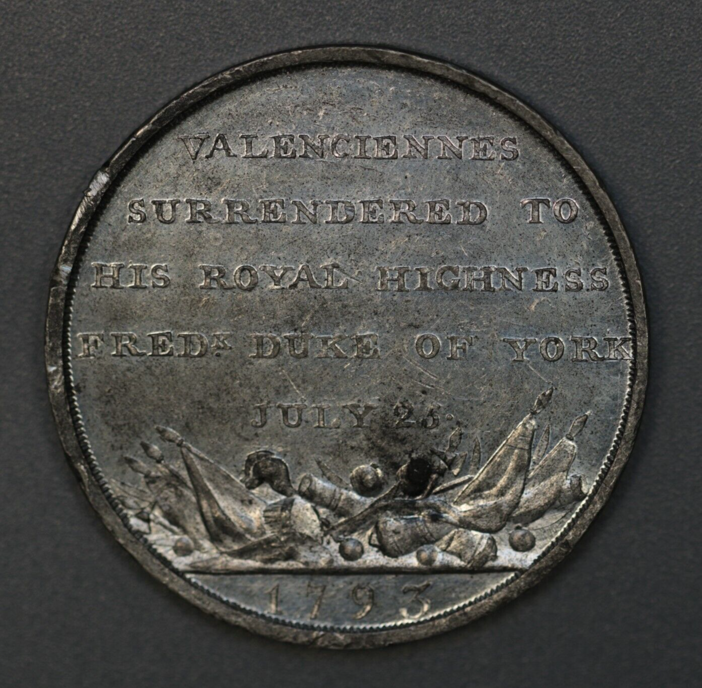 1793 Prince Frederick Duke of York White Medal   A3441