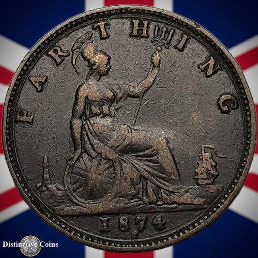Great Britain 1874 Farthing 1/4d GB3711
