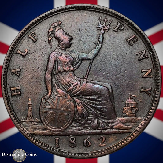 Great Britain 1862 Half Penny 1/2d GB5413