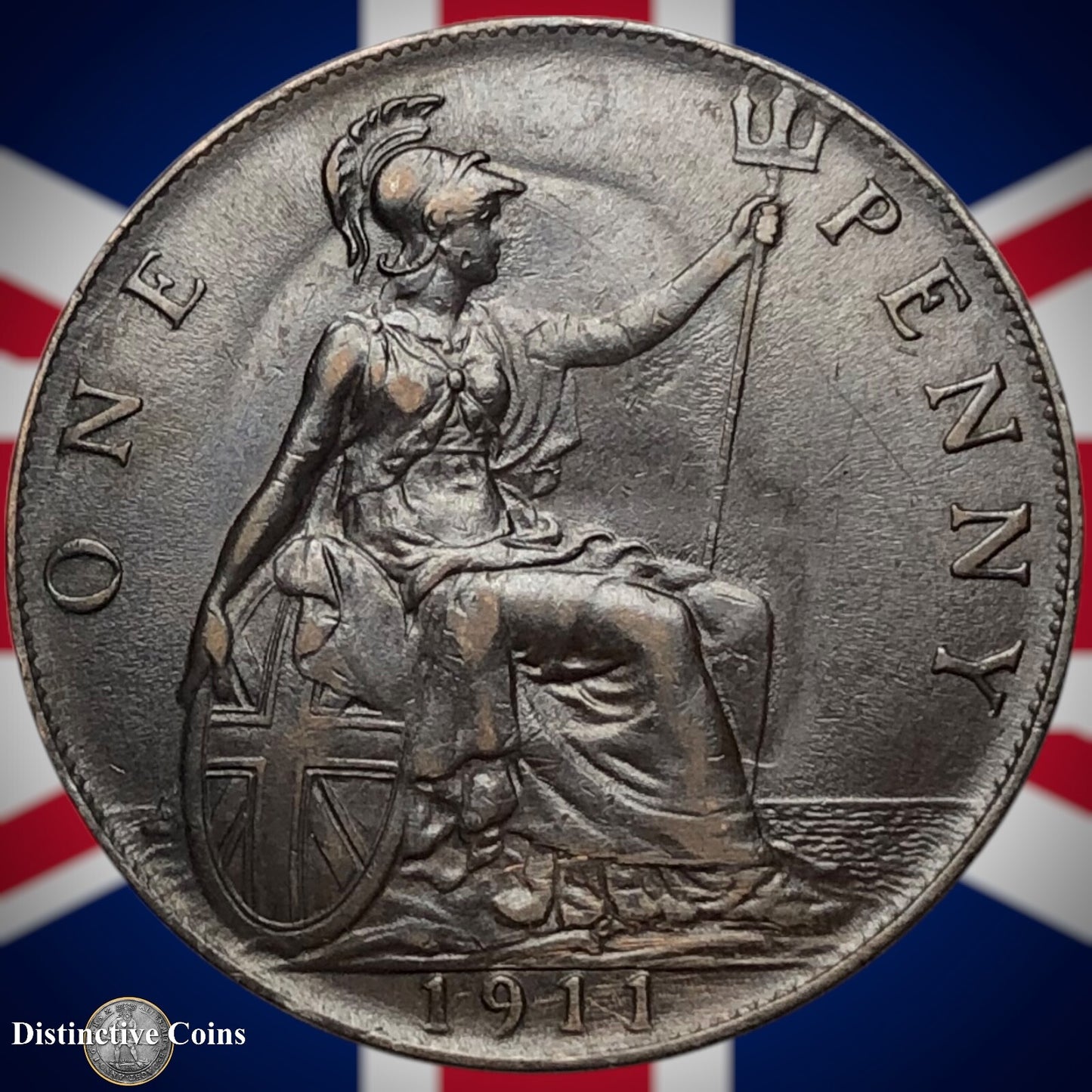 Great Britain 1911 Penny 1d GB6737