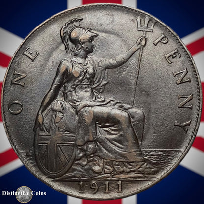 Great Britain 1911 Penny 1d GB6737