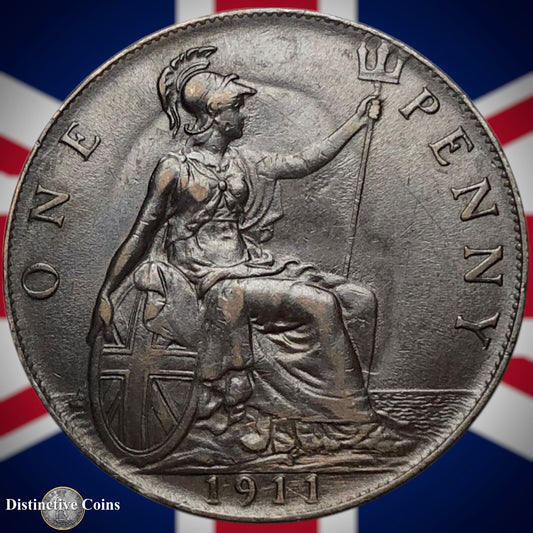 Great Britain 1911 Penny 1d GB6737