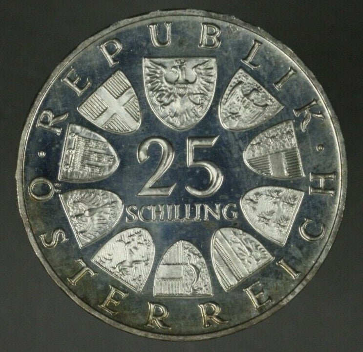 Austria 1966 Proof Set 9 Coins Scarce    B194